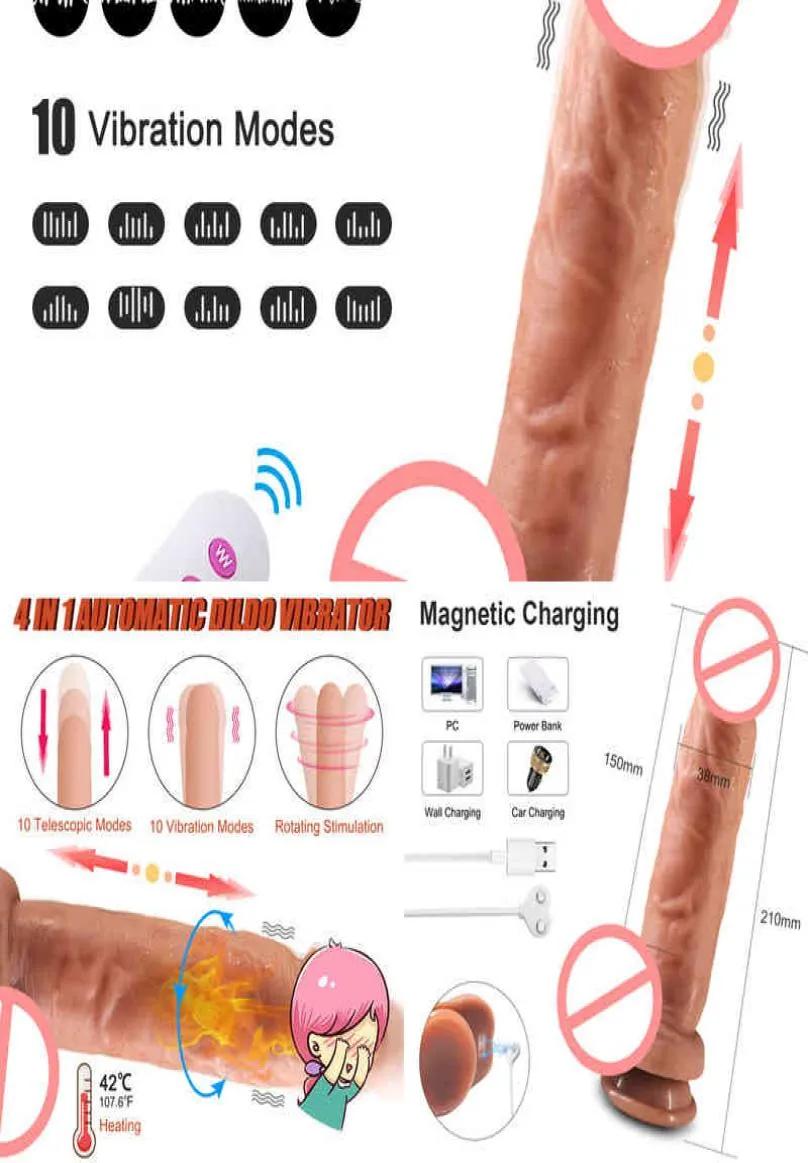 NXY DILDO DONGS Ogrzewanie Realistyczne wibrator wibrator bezprzewodowy zdalny warstwa silikonowa Super Sex Toys for Women Shope 228962619