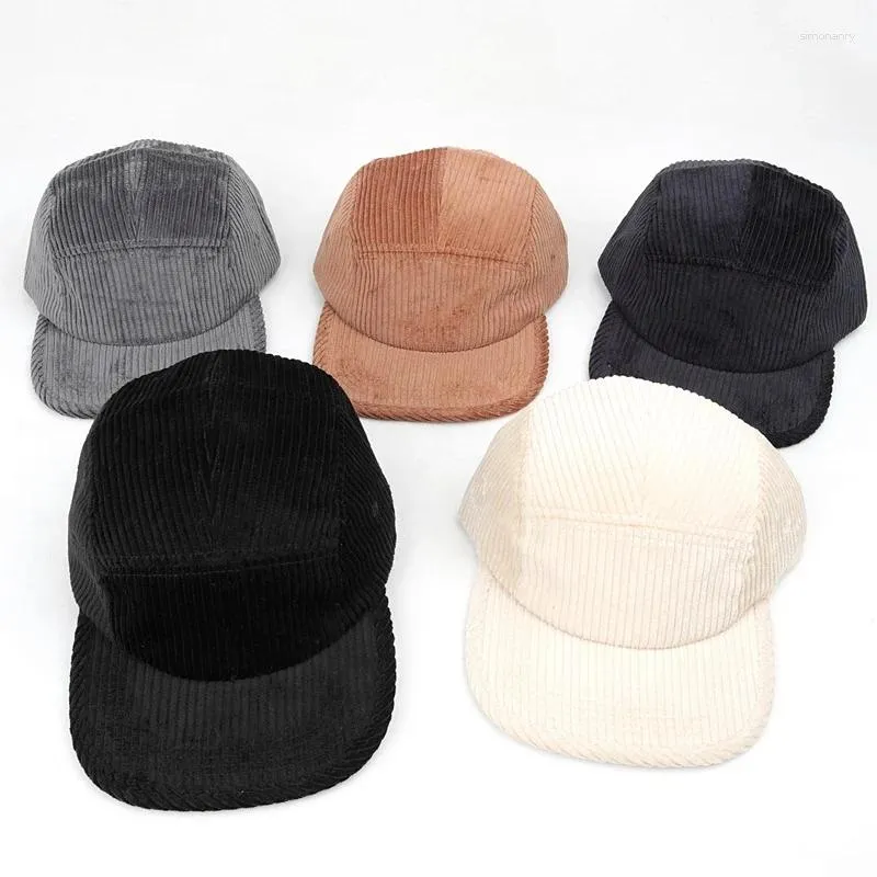 Ball Caps Corduroy Effen Kleur Verstelbare Mannen Zonbescherming Baseball Cap Unisex Schaduw Outdoor Vrouwen Koreaanse Versie Snapback Vader Hoed