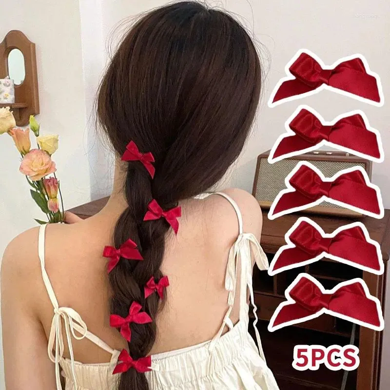 Accessoires pour cheveux 10 pièces coréen doux arc épingle à cheveux fille femmes Y2K Barrette Lolita bec de canard pince côté chapeaux vacances