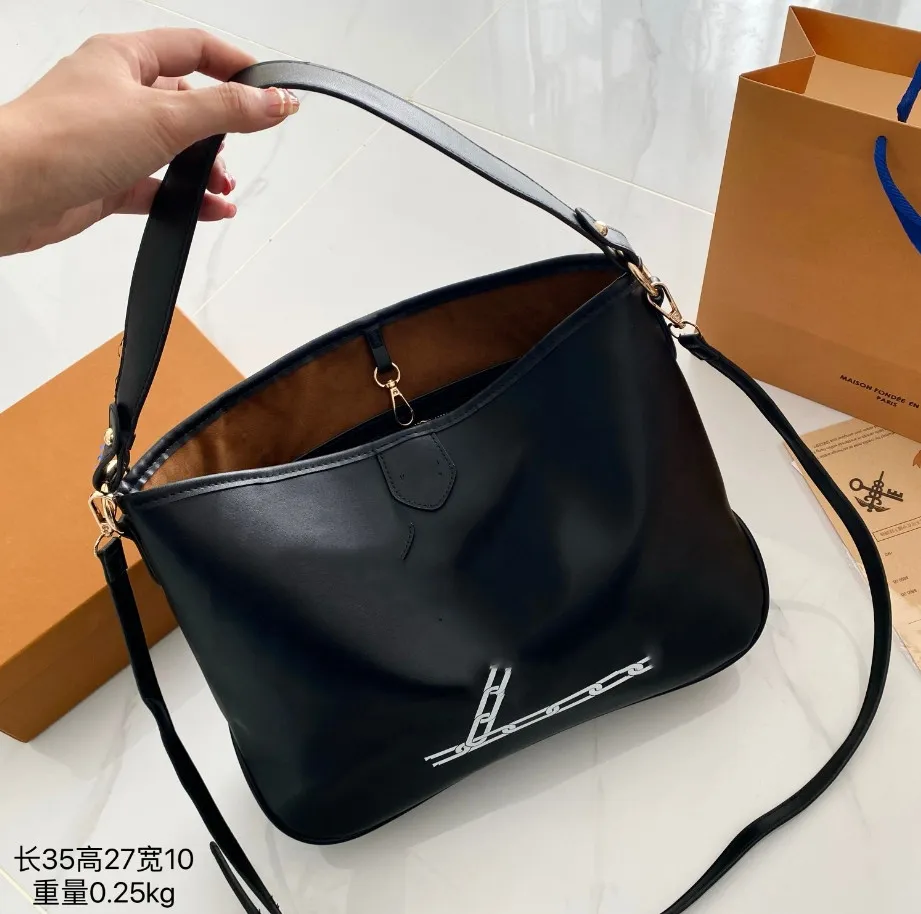 All-Match Black Portable Large Capacity Women's Bag Shopping Gift Bag Student Clothes Book Bags