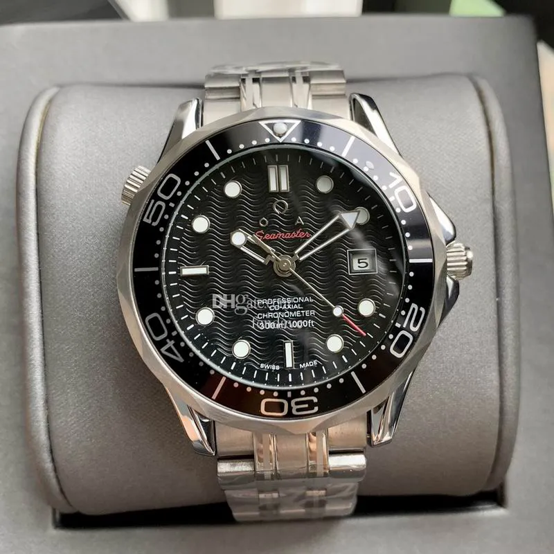 5a Omeiga zegarek Seamaster Diver 300 m STAL STRAP WIEDZINIK MOCHOM MECHANICZNEGO AUTOMATYCZNY Projektant Randek na rękę dla mężczyzn zegarki dla kobiet Fendave