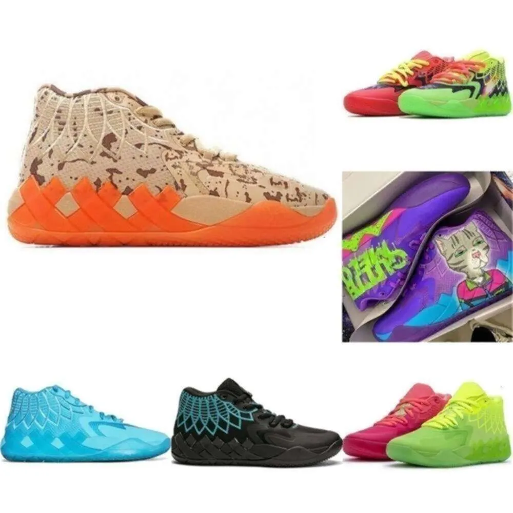 Chaussures Lamelo Lamelo 2023 Ball Mb 01 Chaussures de basket-ball Rouge Vert et Galaxy Violet Bleu Gris Noir Queen Melo Man Trainner Baskets