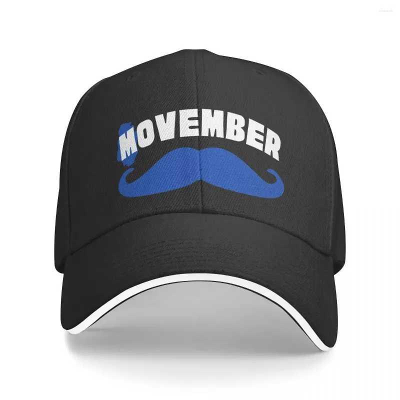 Baseballkappen „I Mustache You A Question But I'm Shaving It for Later“ – Movember-Baseballkappe für Krebsbewusstsein und Männergesundheit