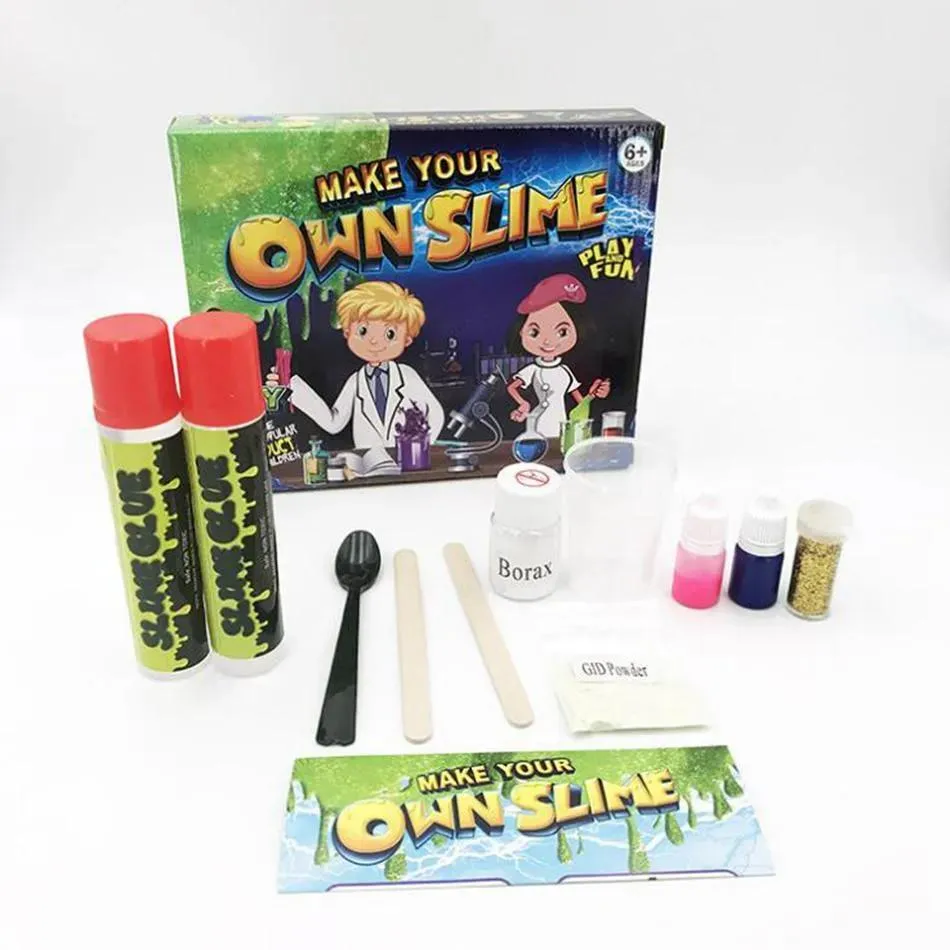 Articoli Kit di melma fai da te Crea il tuo slime per bambini Snot Slime Gloop Sensory Play Science Toy 60 set OOA4810