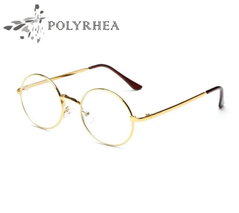Brilmonturen van hoge kwaliteit Vintage ronde bril Vrouwelijke merkontwerper Spektakel Effen met etui en doos4214565