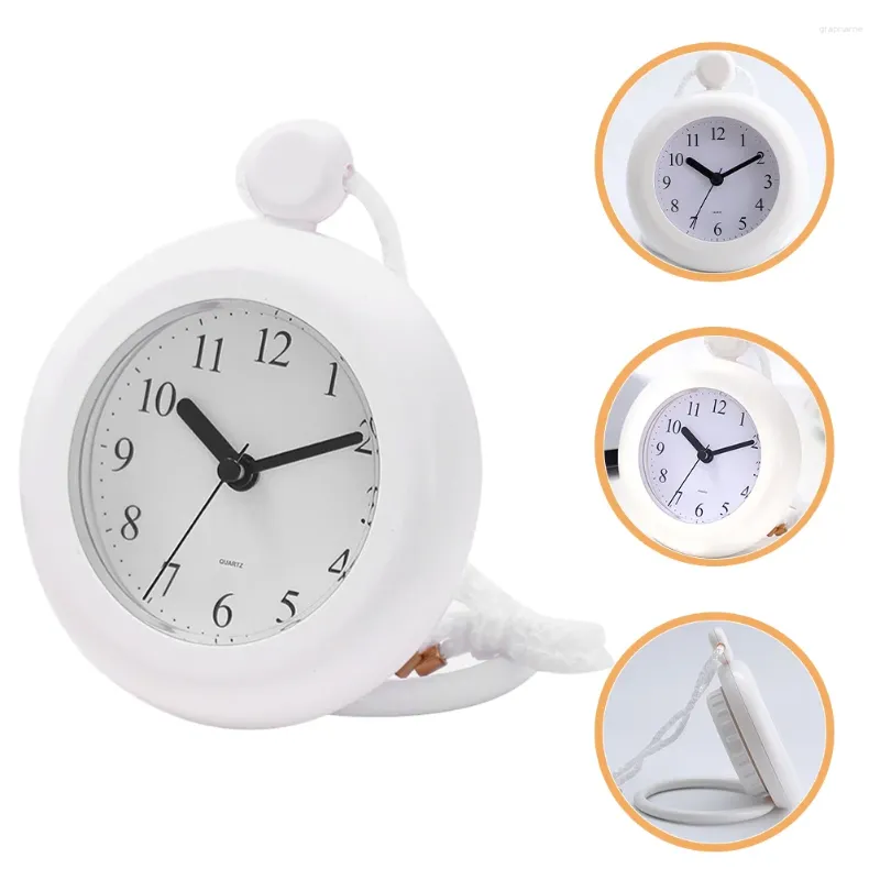 Orologi da parete Moda Orologio con cordino impermeabile Ornamenti vintage Decorativi da appendere in plastica per il bagno