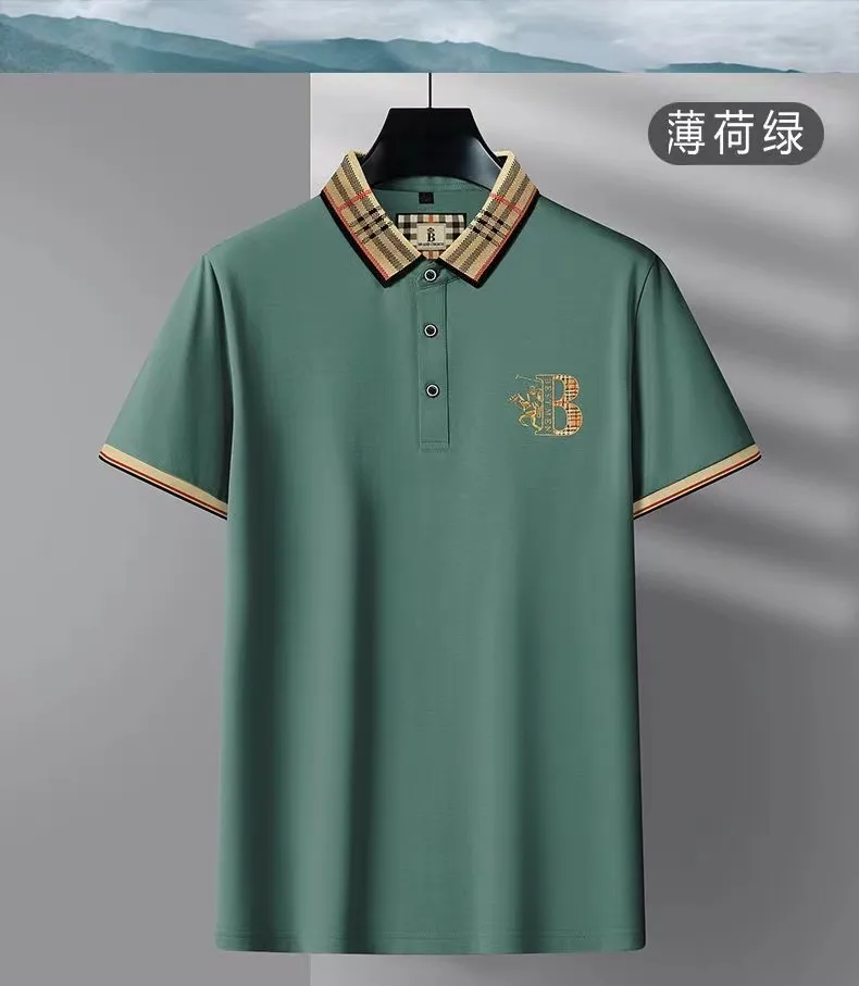 Embroidered Cotton Short-Sleeve Polo Shirt for Men: Summer Luxury