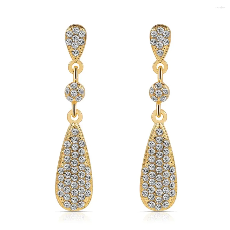 Boucles d'oreilles 2023 Tendance Longue Cristal Zircon Dangle Pour Les Femmes De Noël Halloween Mariage Boucle D'oreille De Mode Bijoux Cadeau En Gros