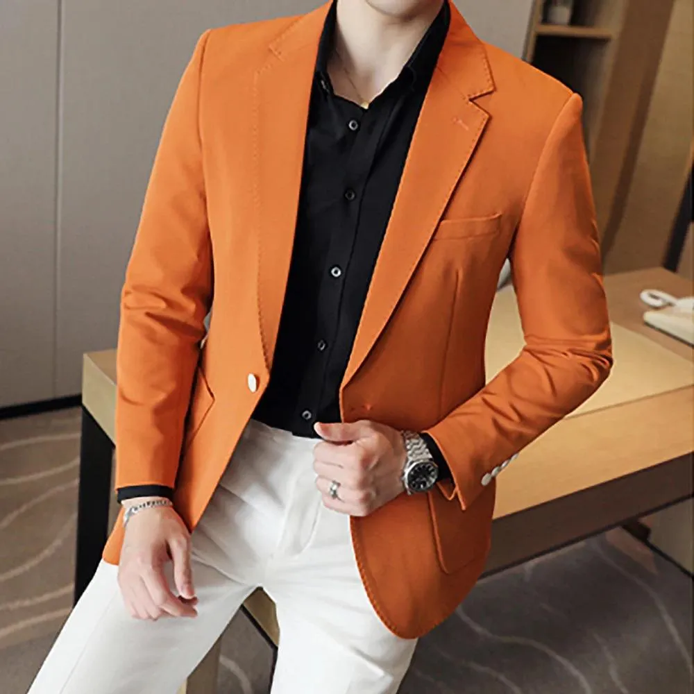 Chaquetas Nuevos hombres Traje de color sólido de negocios de alta calidad Moda personalizada Fiesta de bodas Formal Ball Tailcoat Traje de dos piezas Pantalones Hommes