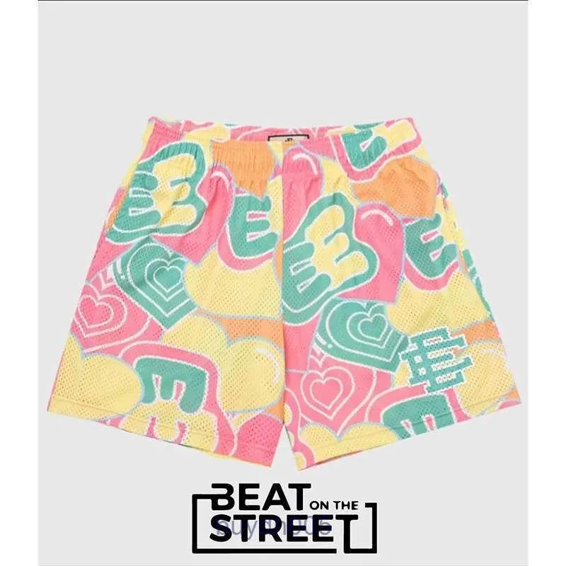 2024 Męskie i damskie mody Shorts Beach Projektant Zachodnie Wybrzeże EricemanuelsSshorts Mięsień Burning Summer EE w stylu amerykańskim Sport Fitness Casual Capris Quickdr Fyvo