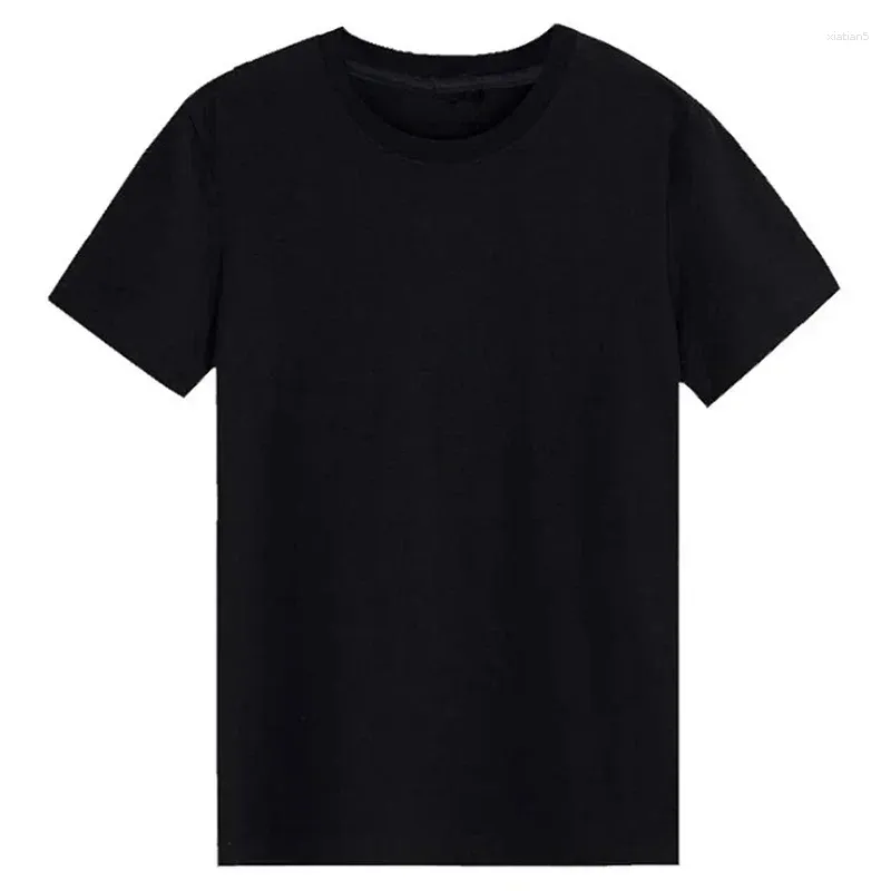 Ternos masculinos A3414 Slim T-Shirt Homens Plain Tee Padrão Camiseta em branco Preto Branco Tees Top