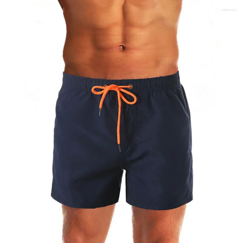 Herren Bademode Est 2024 Badeshorts Männer Badehose Bermuda Strand Badeanzug Board Short Gym Quick Dry Seobean Sunga Boxer Briefs