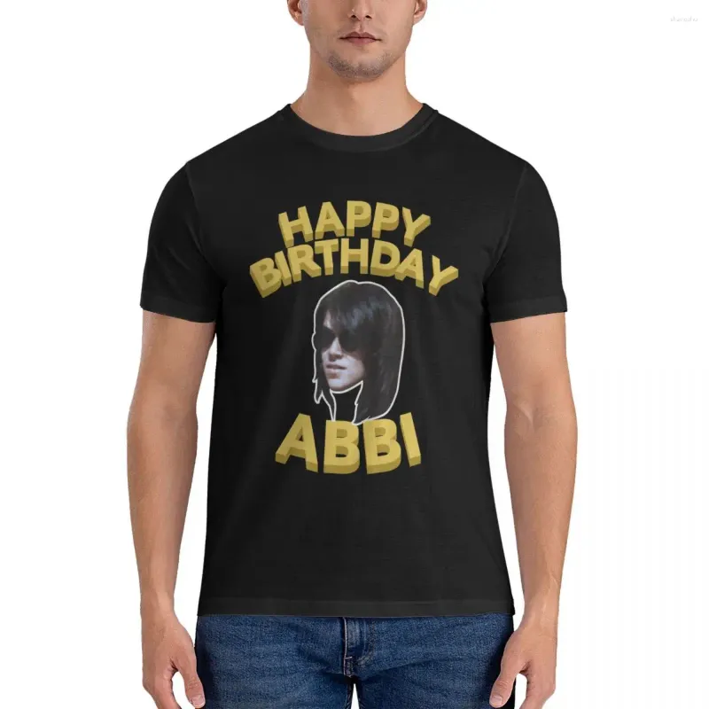 Camisetas sin mangas para hombre, camiseta de Abbi de feliz cumpleaños de Broad City, ropa clásica Kawaii de talla grande