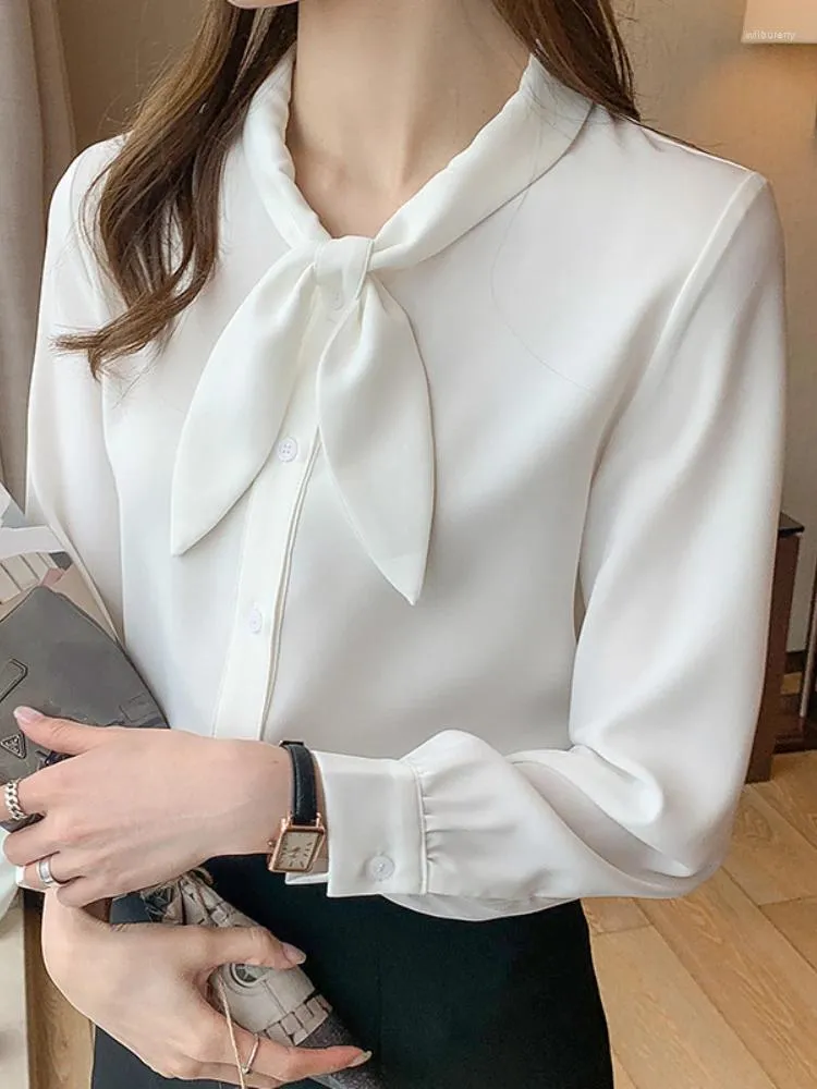 Women's Blouses Shirt Spring In Chiffon Long Sleeve Temperament Design Sense Of Fashion Trend Top Professional Tops