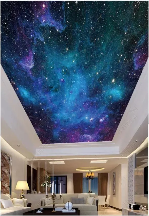 Sfondi personalizzati Grande foto 3D carta da parati 3d soffitto murales carta da parati Bellissimo cielo stellato HD soffitto notturno zenith murale papel de parede