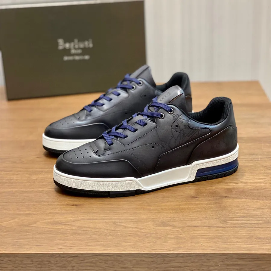 Berluti 2024 Handmade Leather Sneaker Shoes Top Quality Mens