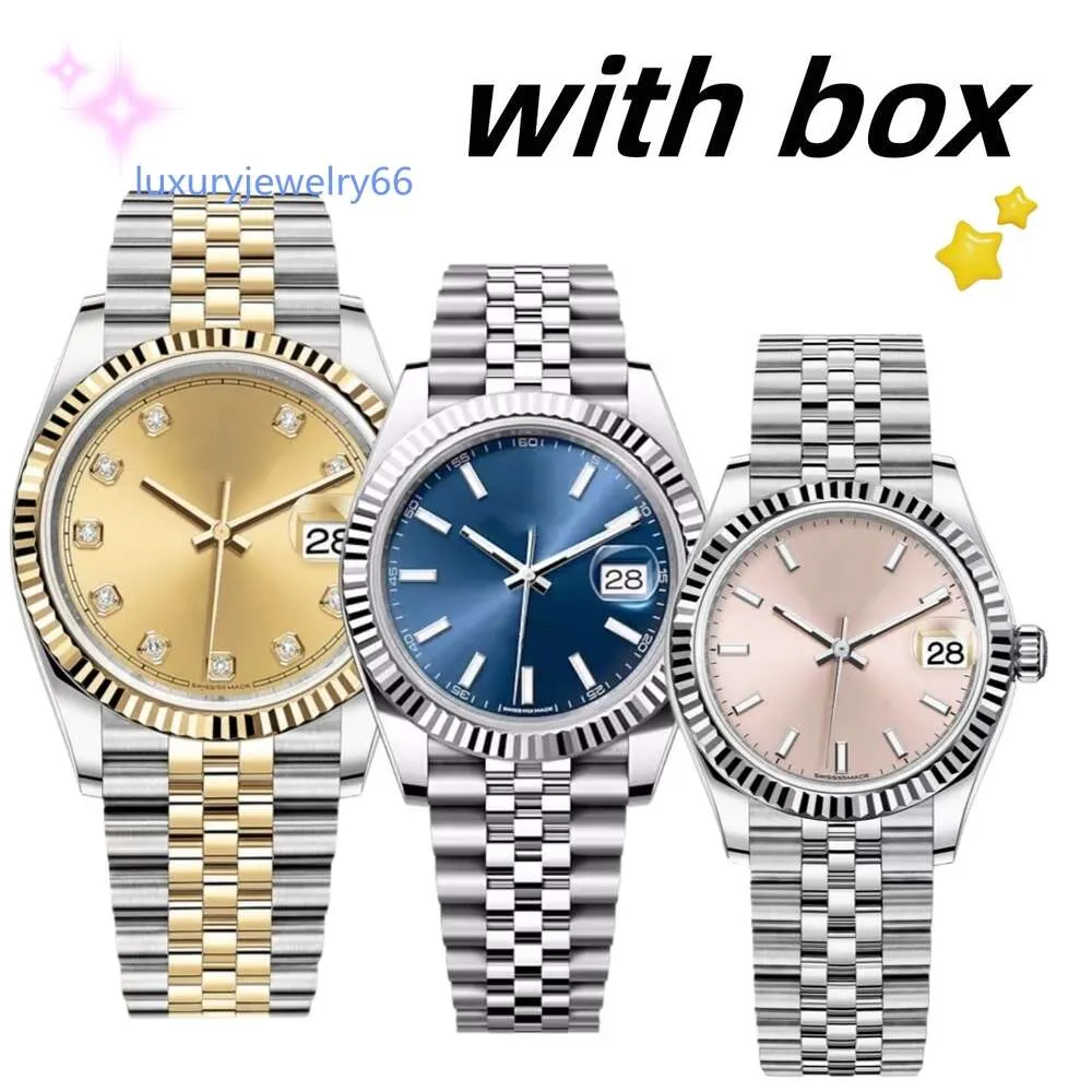 Orologi meccanici da uomo 36 41MM Automatico completamente in acciaio inossidabile Luminoso impermeabile 28 31MM Orologio al quarzo da donna