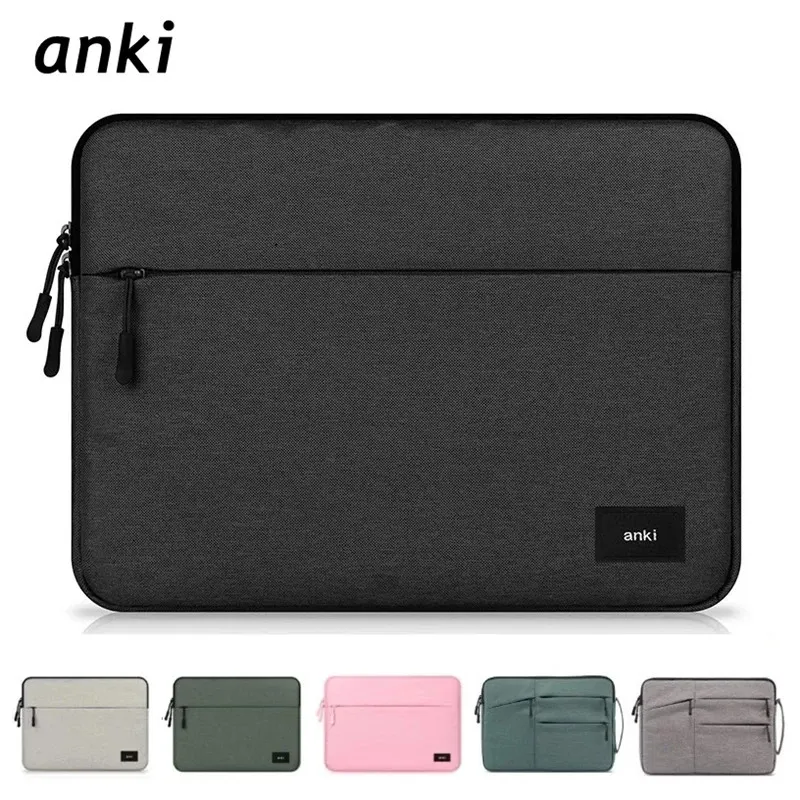 Borsa per laptop di marca Anki 11 12 13.3 14 15.4 Custodia impermeabile da 15.6 pollici per Air Pro M1 2 Borsa per notebook per computer 231229