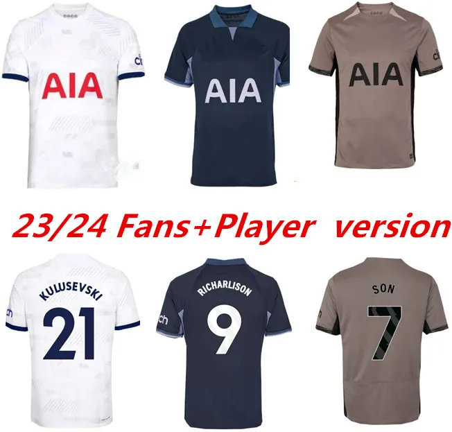 2023 2024 Maddison Son Futbol Formaları Romero Kulusevski Richarlison Kulusevski 23 24 Van De Ven Bissouma Johnson Tottenham Futbol Kiti Gömlek Spurs Top Erkekler Set 999