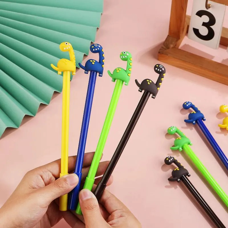 Pcs Creative Spotted Dinosaur Cartoon Gel Pen Long Neck Student Stationery Prizes And Gifts