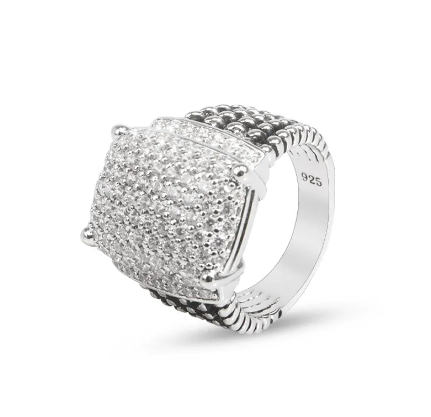 Band Rings Cable Ring Diamond And Men Luxury Punk Zircon Party Fashion Ring For Women6114445