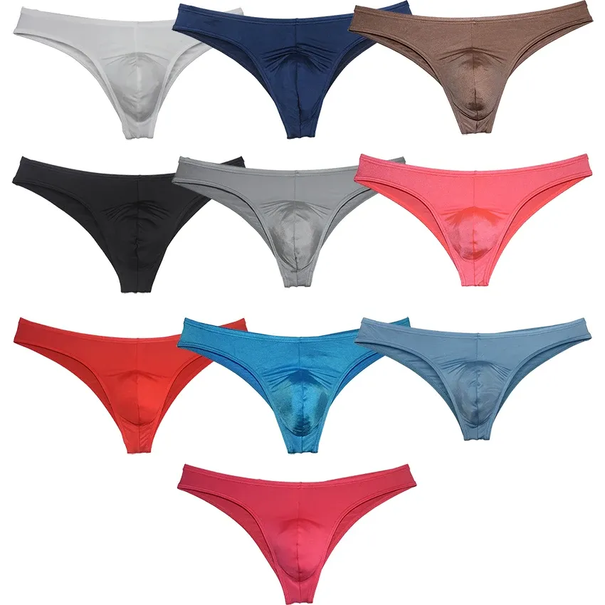 Men's Elastic Shiny Underwear with Butt Lift Design Perfect for Summer Beach Parties Sexy Luminous Briefs
