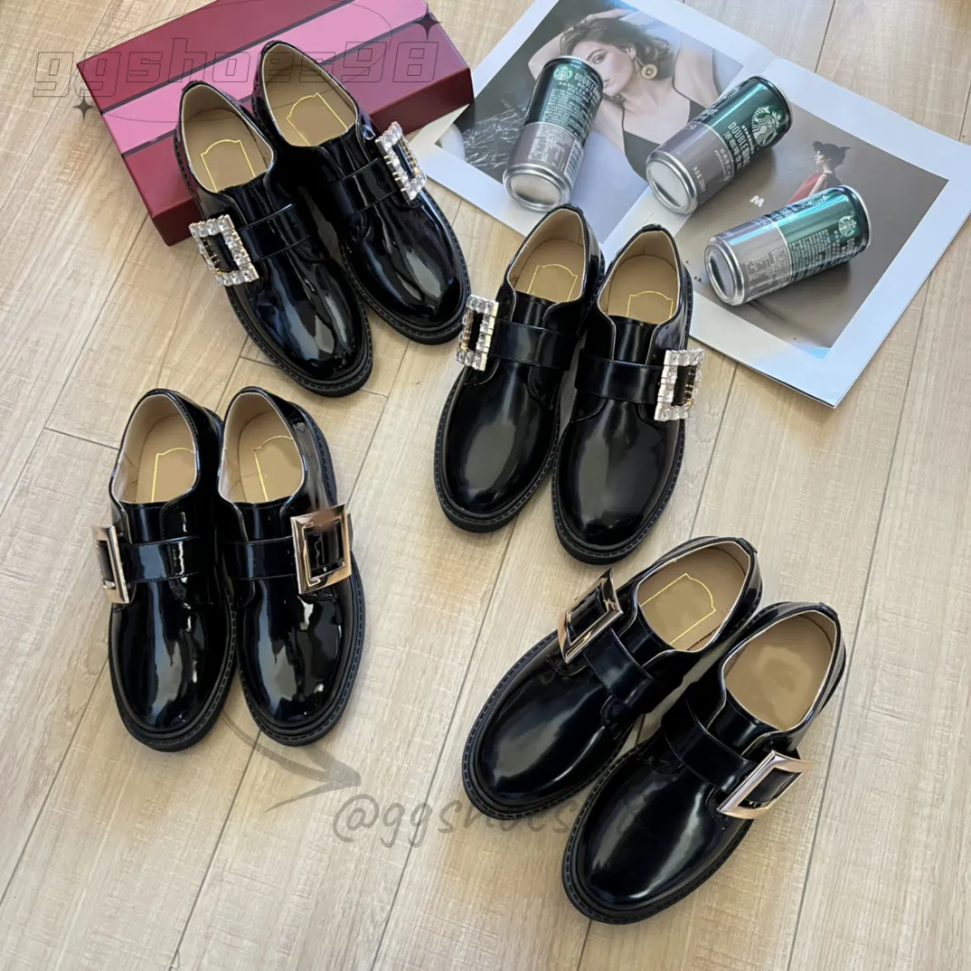 Scarpe eleganti firmate mocassini con punta quadrata di lusso da donna casual in pelle nera con plateau scarpe da festa sneakers scarpe da ginnastica piatte sociali verniciate opache