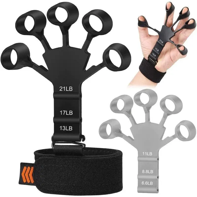 Impugnature Impugnature per mano flex grip gripster rinforzante Resistenza all'espansore Fascia elastica in gomma allenatore per dita impugnatura fitnes flexgrip f