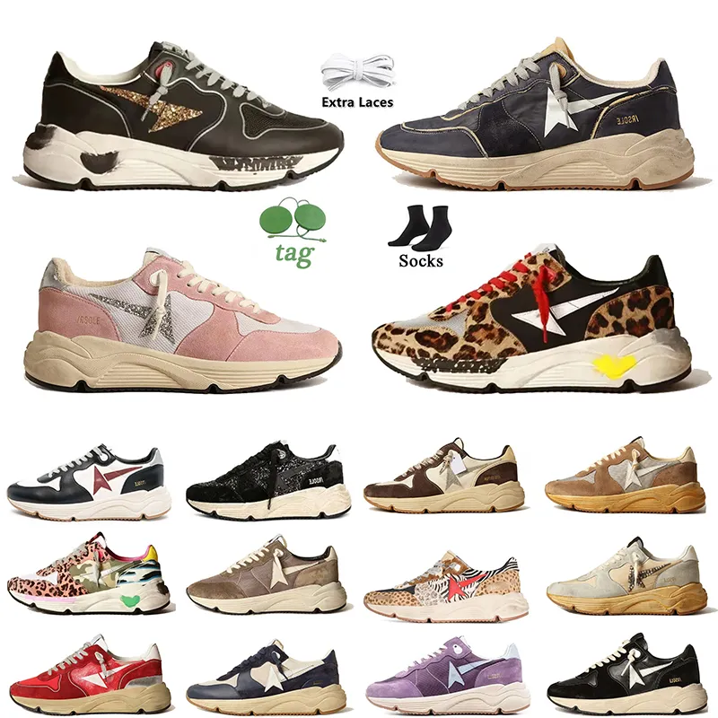 Doold Dirty Mujeres Hombres Marca de lujo Golden Gooseices Zapatos de diseñador casual Beige Gamuza Negro Blanco Plata Brillo Suela Plataforma Correr Suela Corredor Zapatillas de deporte Entrenador