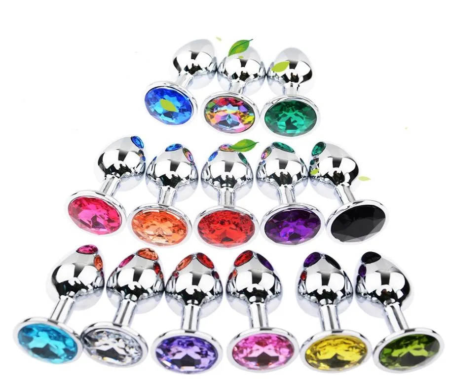 Factroy Whole Stainless Steel Attractive Butt Plug Jewelry Jeweled Anal Plugs Rosebud Anal Sex buttplugs 100pcslot2034535
