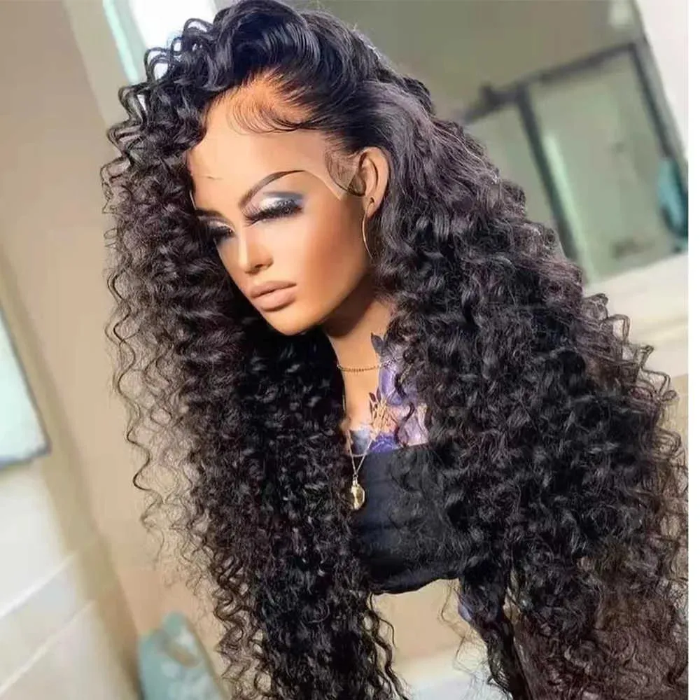 Wigs Lace Wigs 30 34 Inch Loose Deep Wave HD Frontal Wigs for Women Curly Human Hair Brazilian 13x4 Wet And Wavy Water Wave Full Lace F