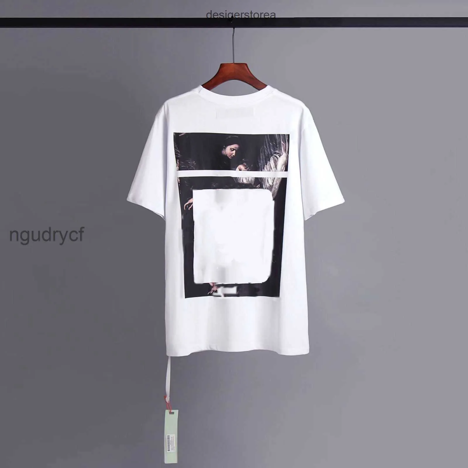 Heren T-shirts T-shirt Heren Dames Ontwerpers Losse T-shirts Man Casual Luxe Kleding Street chic Korte mouwen Polo's T-shirts Maat Offes WhiteJ1CC