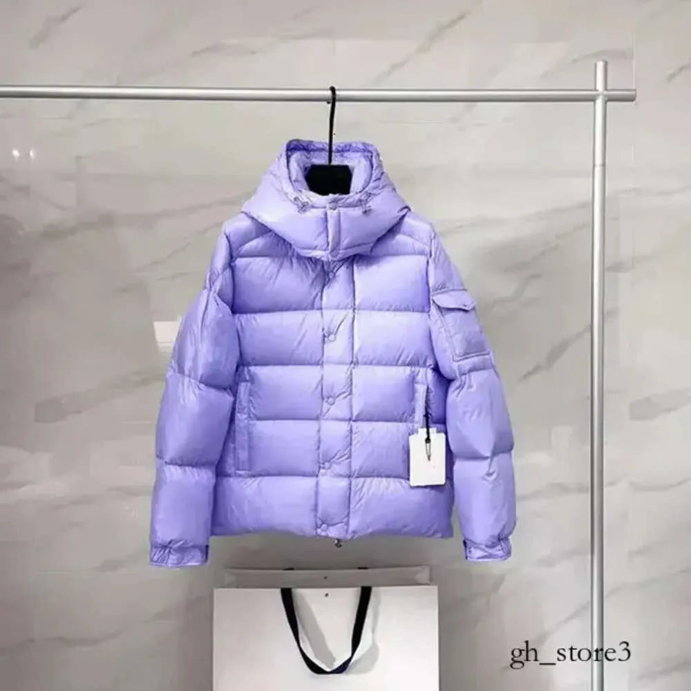 Piumino Mackages Giacca invernale Piumini a maniche lunghe Abiti stampati geometrici Piumino da uomo Piumino Parka da donna con cappuccio Nero 575