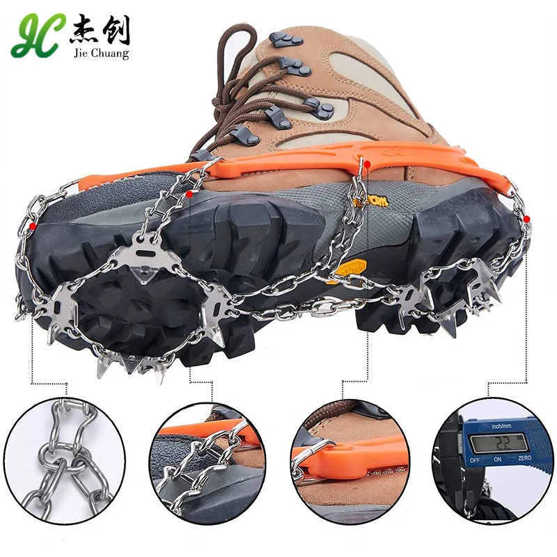 Ice Grips Voor Schoenen, 5-Tooth Schoeisel Tractie Stijgijzers