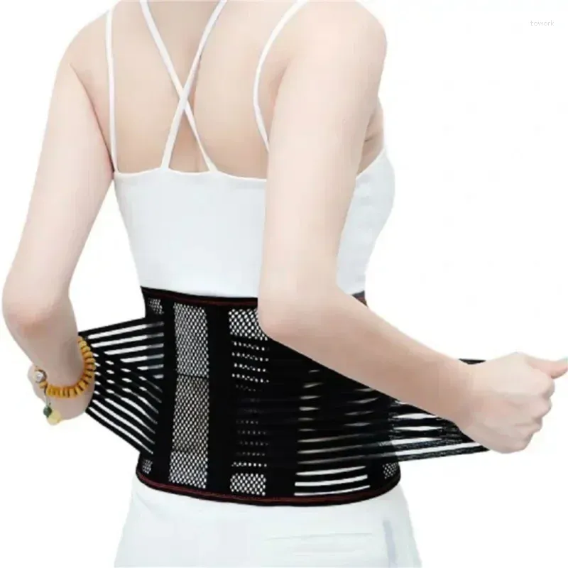 Waist Support Women Men Orthopedic Brace Back Corset Trainer Spine Belt Black Lumbar Lower Breathable Adjustable