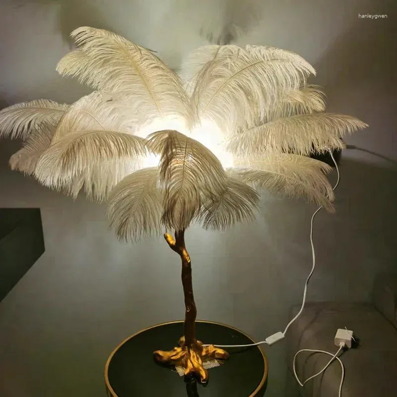 DHXCOFOR Feather Floor Lap, Natural Ostrich Feather Standing Laps 35