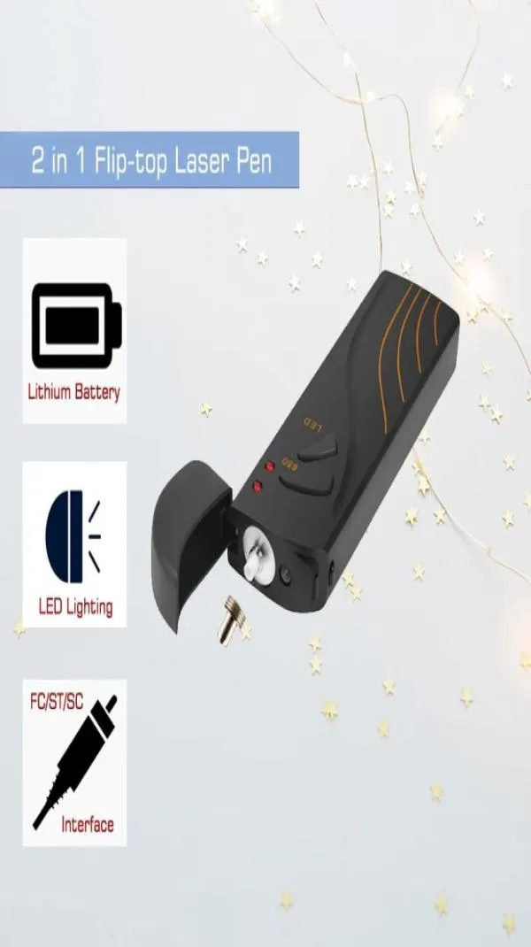 Outils de fibre optique 10 km à 15 km Stylo laser rouge Localisateur visuel de défauts Fibres FTTH Test VFL optique Charge USB Stylos d'éclairage LED8223291