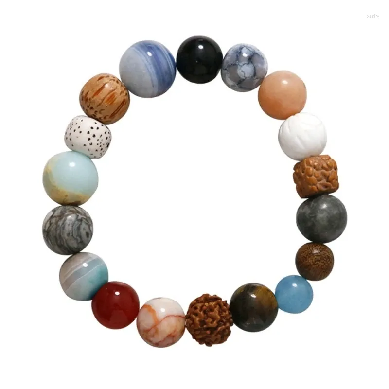 Charm Bracelets Nature Bodhi 18 Style Beads Elasticity Bangles Buddhist Prayer Bead Bracelet Meditation Buddhism Jewelry