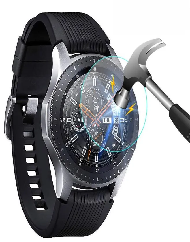 Protecteur d'écran pour Samsung Gear S3 S2 Classic, Film en verre trempé 9H 25D Premium pour Galaxy Watch 42mm 46mm 41mm 45mm6130783