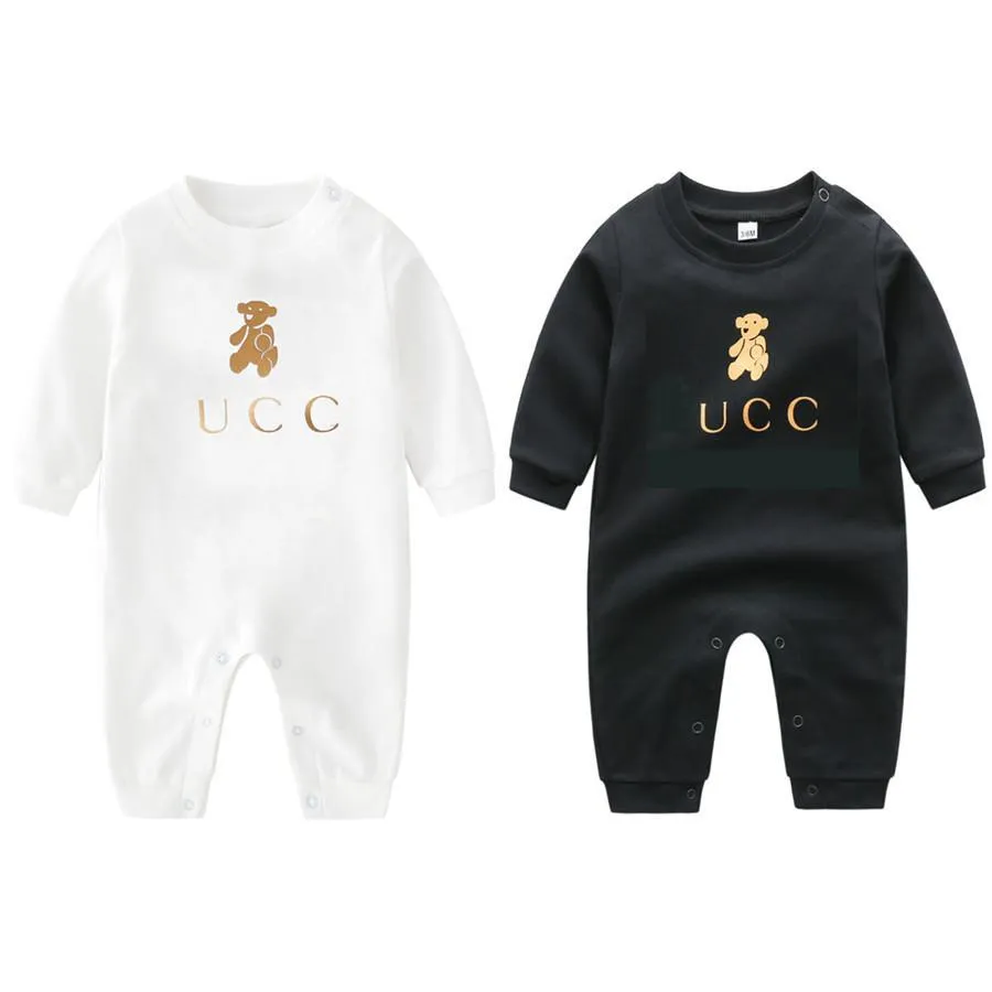 Rompers Baby Born Clothes Long Sleeve Cotton Designer Romper Infant Clothing Boys Girls Jumpsuits Drop Delivery Kids Maternity Dh0Nz