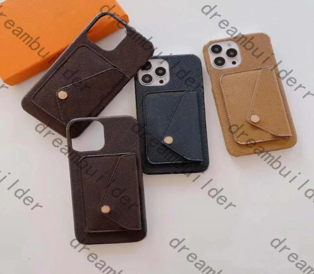 2022 Nya designer mode telefonfodral för iPhone 13 Pro Max Case 12 11 XR XS XSMAX PU läderskydd Samsung Case Shell S20 S27078928