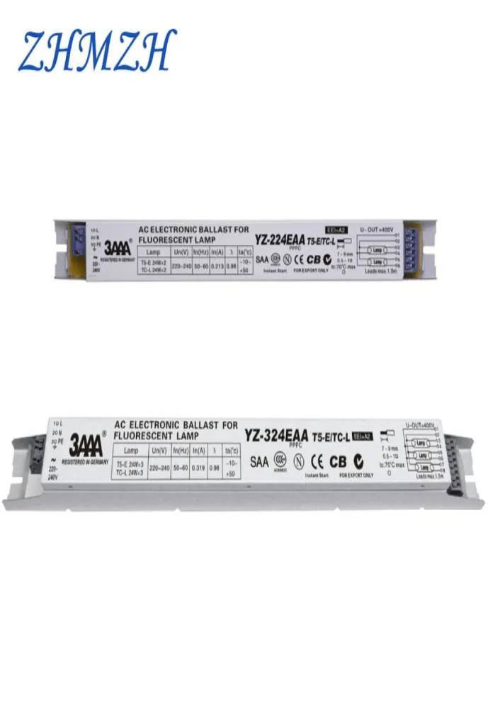 3AAA YZ224EAA YZ324EAA T5E 220V 2x24W 3x24W Electronic Ballasts For HO Tube Fluorescent Lights rium Lamp Rectifier Y2009178946554