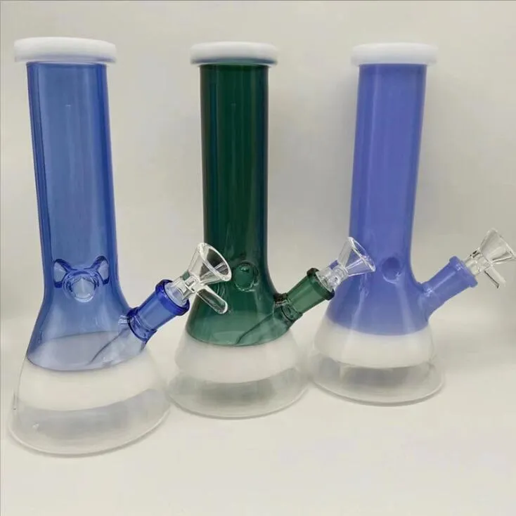 Smoking Pipes Dpgwp029 Colored Lip Glass Beaker With Downstem And Funnel Bowl Drop Delivery Home Garden Household Sundri Dhwi2