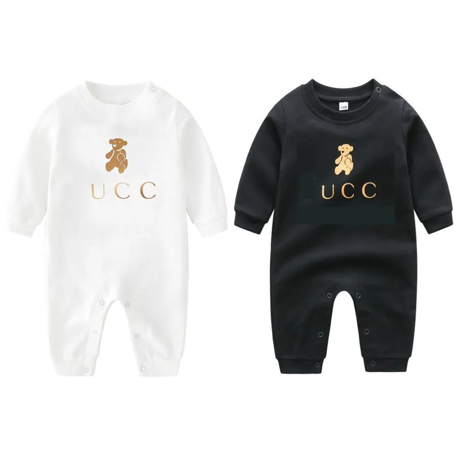 Rompers Baby Born Clothes Long Sleeve Cotton Designer Romper Infant Clothing Boys Girls Jumpsuits Drop Delivery Kids Maternity Dh3Jg