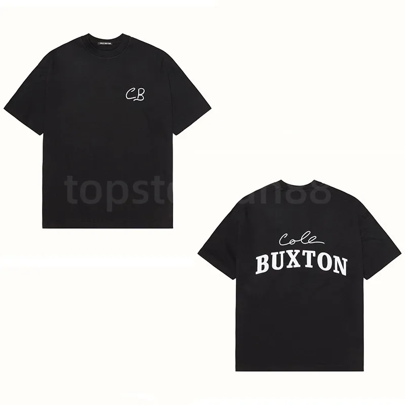 T-shirts masculins Cole Buxton Summer printemps lâche vert gris gris blanc noir t-shirt mascules femmes t-shirt à imprimé classique de haute qualité avec tag e5