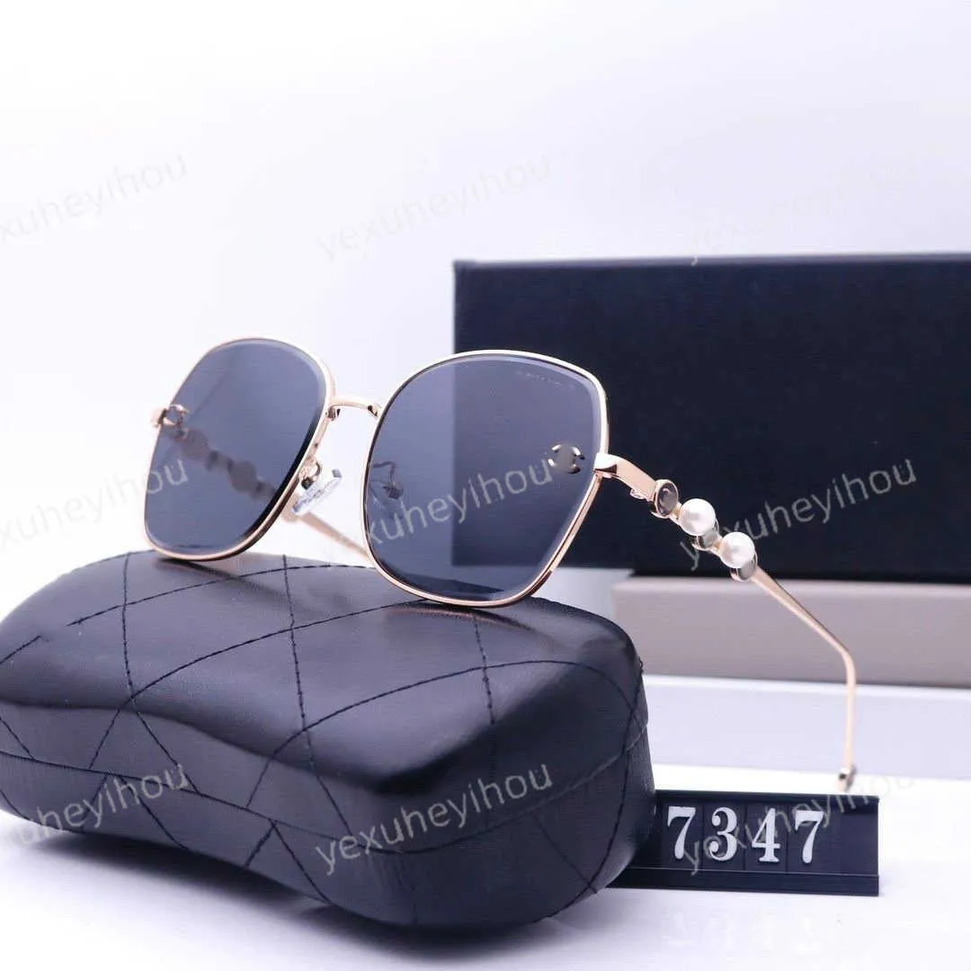 New Cc Sunglasses Fashion Designer Ch Sun Glasses Retro Top Driving Uv Protection Rectangle Frame for Women Men Sunglasses with Box J2