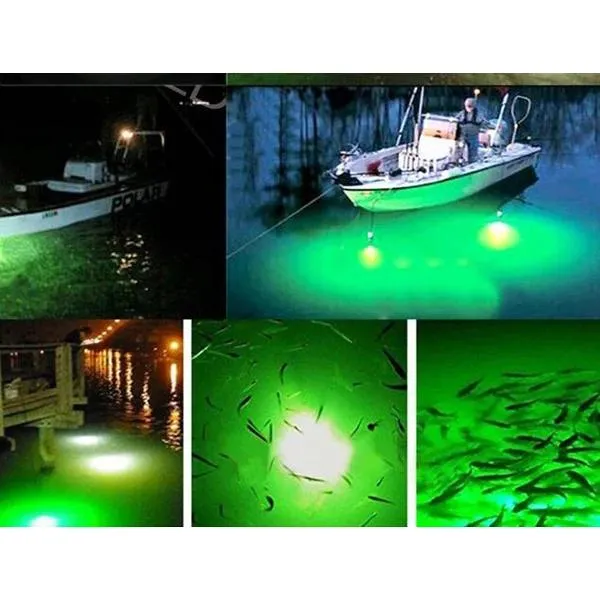 Tripods 12v Led Green Underwater Submersible Night Fishing Light