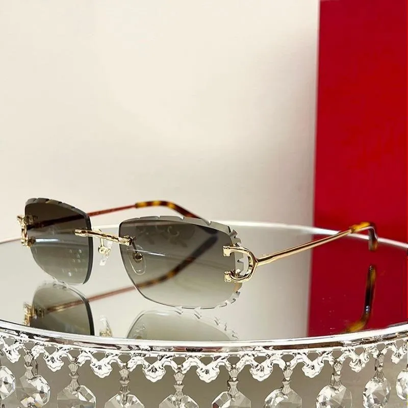 new Designer Sunglasses Carti Eyeglasses Goggle Outdoor Beach Sun Glasses For Man Woman Mix Color Optional Triangular signaturewith orig