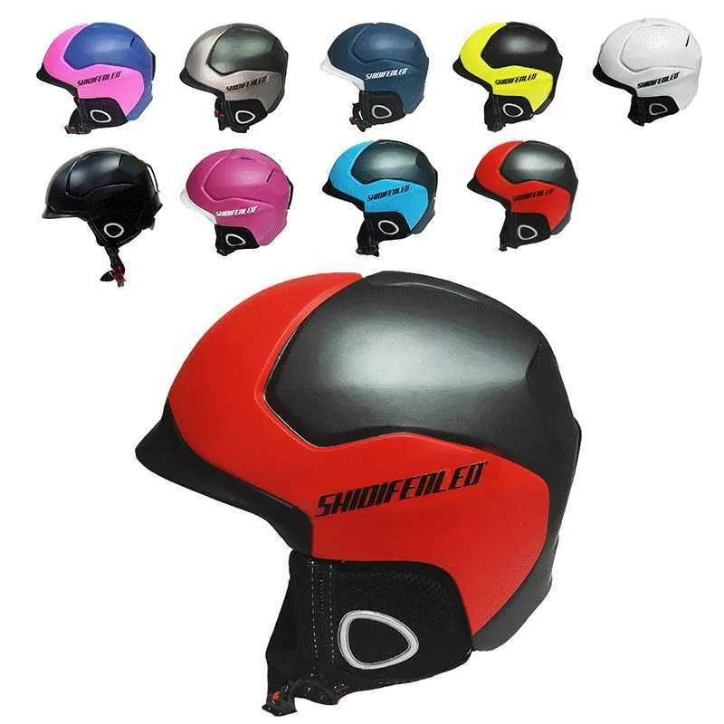 Снежный шлем для спорта на открытом воздухе, одинарный и двойной скейтборд, лыжный шлем для взрослых, мужчин и женщин, защитное снаряжение