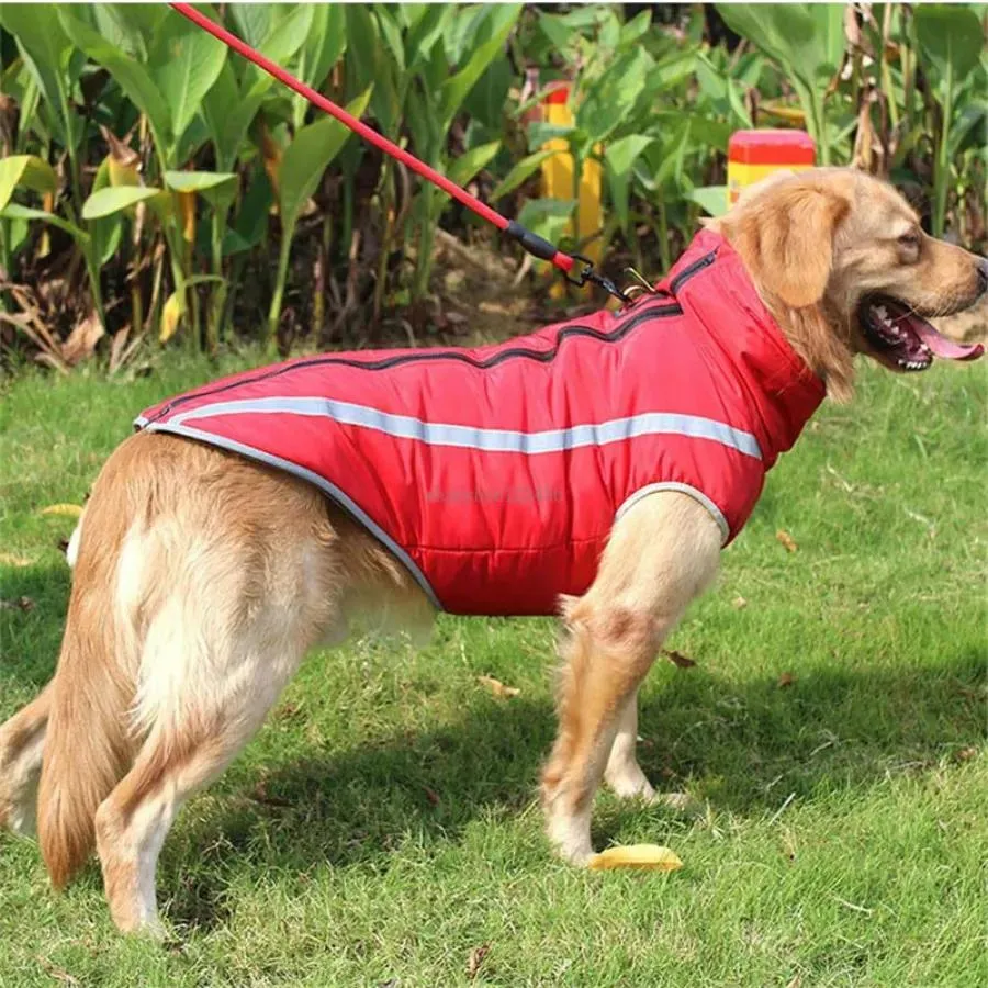 Vestuário cão impermeável casaco quente pet cão ao ar livre jaqueta reflexiva casacos de inverno outwear roupas vontade e arenoso